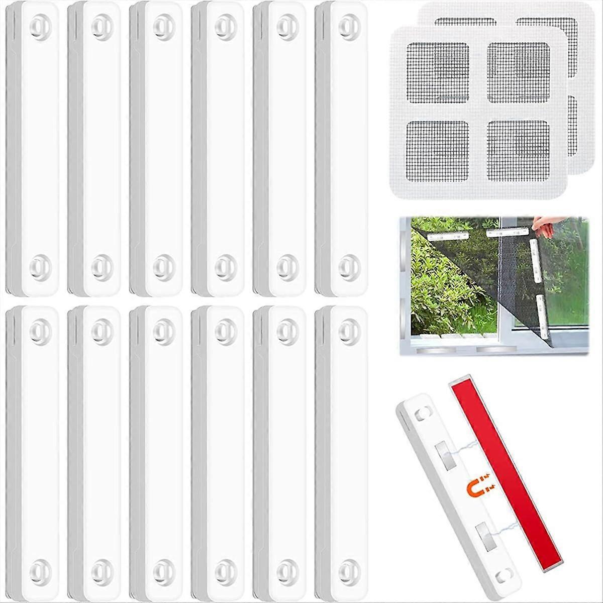 Magnetic Strips 12 Pcs Self-Adhesive Universal Strong Magnet