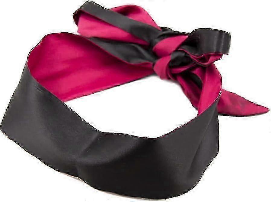 Premium sateng sovemaske for voksne med justerbar stropp lysblokkerende bind for øynene