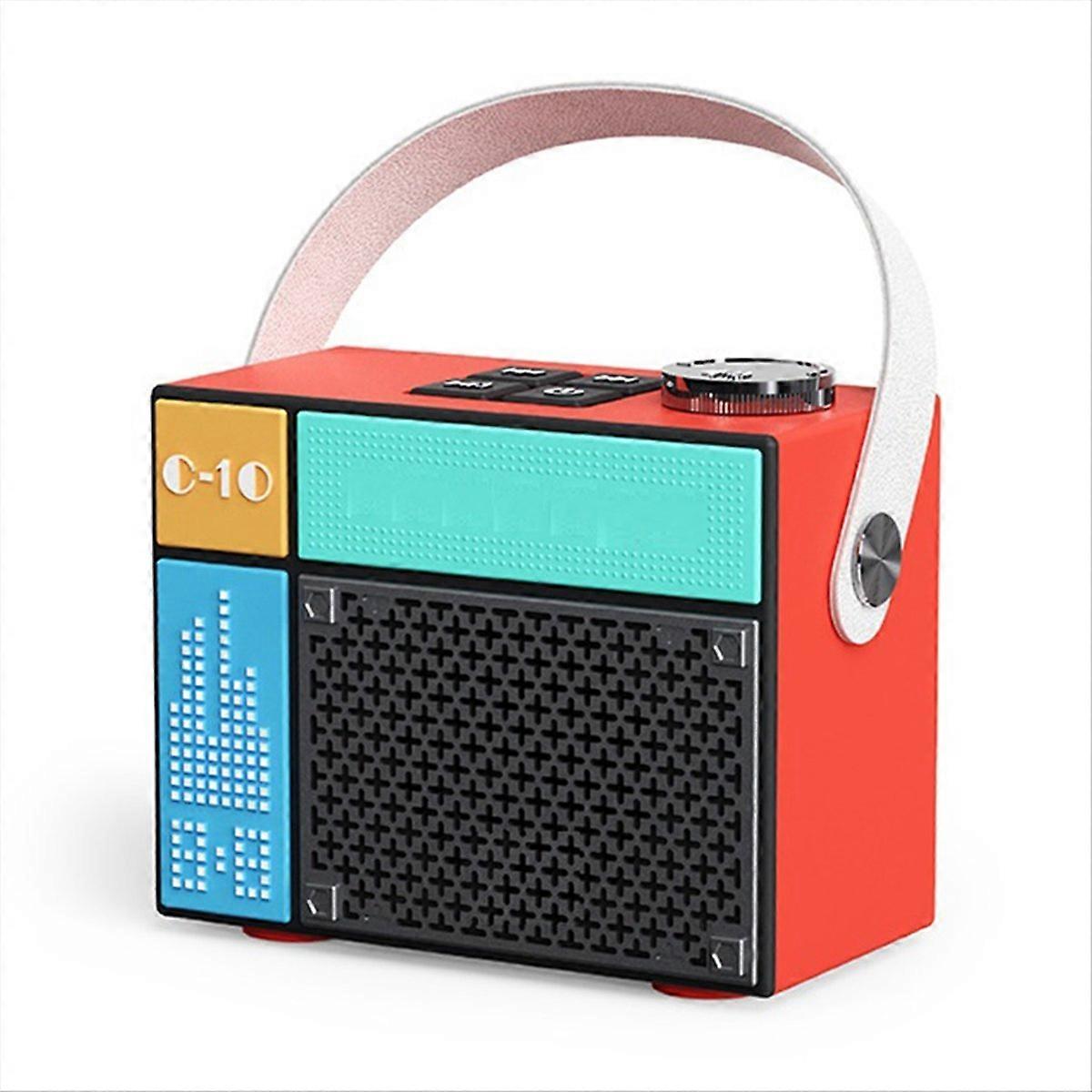 Portable Bluetooth Speaker Rechargeable Wireless Speaker Red