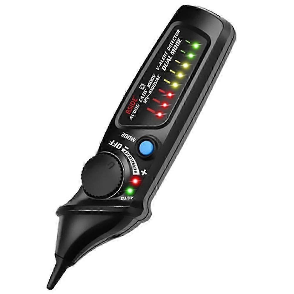 BSIDE Professional Smart Test Pencil Non-Contact Voltage Detector Tester Live/Phase Breakpoint NCV Continuity Detector