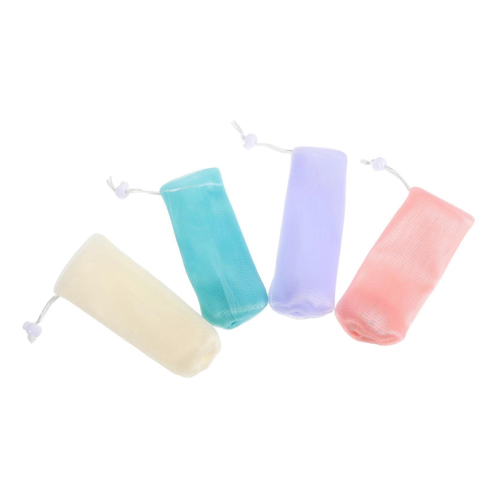 Hanging Soap Holder 8pcs Exfoliating Mesh Soap Saver Bag for Travel Shower and Handmade Soap