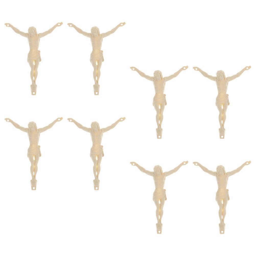 Jesus Decoration Figurine for Display 8Pcs Catholic Plastic Model Accessories