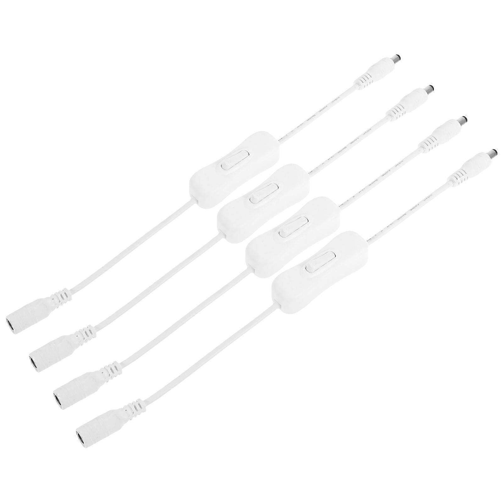 Power Switch Cable for LED Extension Cable with on Off Button 4Pcs