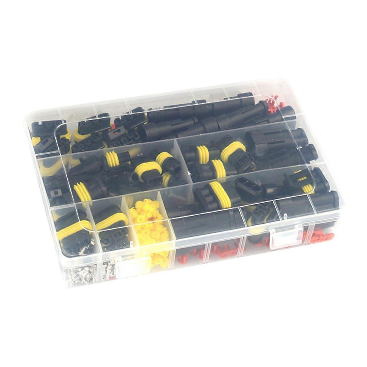 Auto Wire Connectors Waterproof Car Electrical Connector Kit with Storage Box for MultiVehicle Use