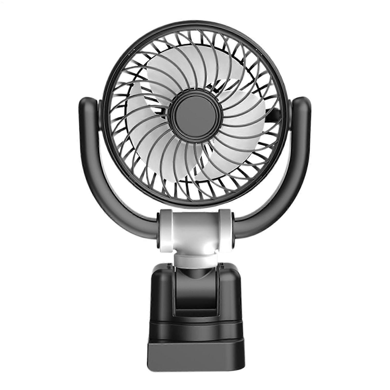 Car USB Fan with 360° Adjustable Rotation, Quiet Cooling for Van Truck SUV RV, 21x14.2x6cm
