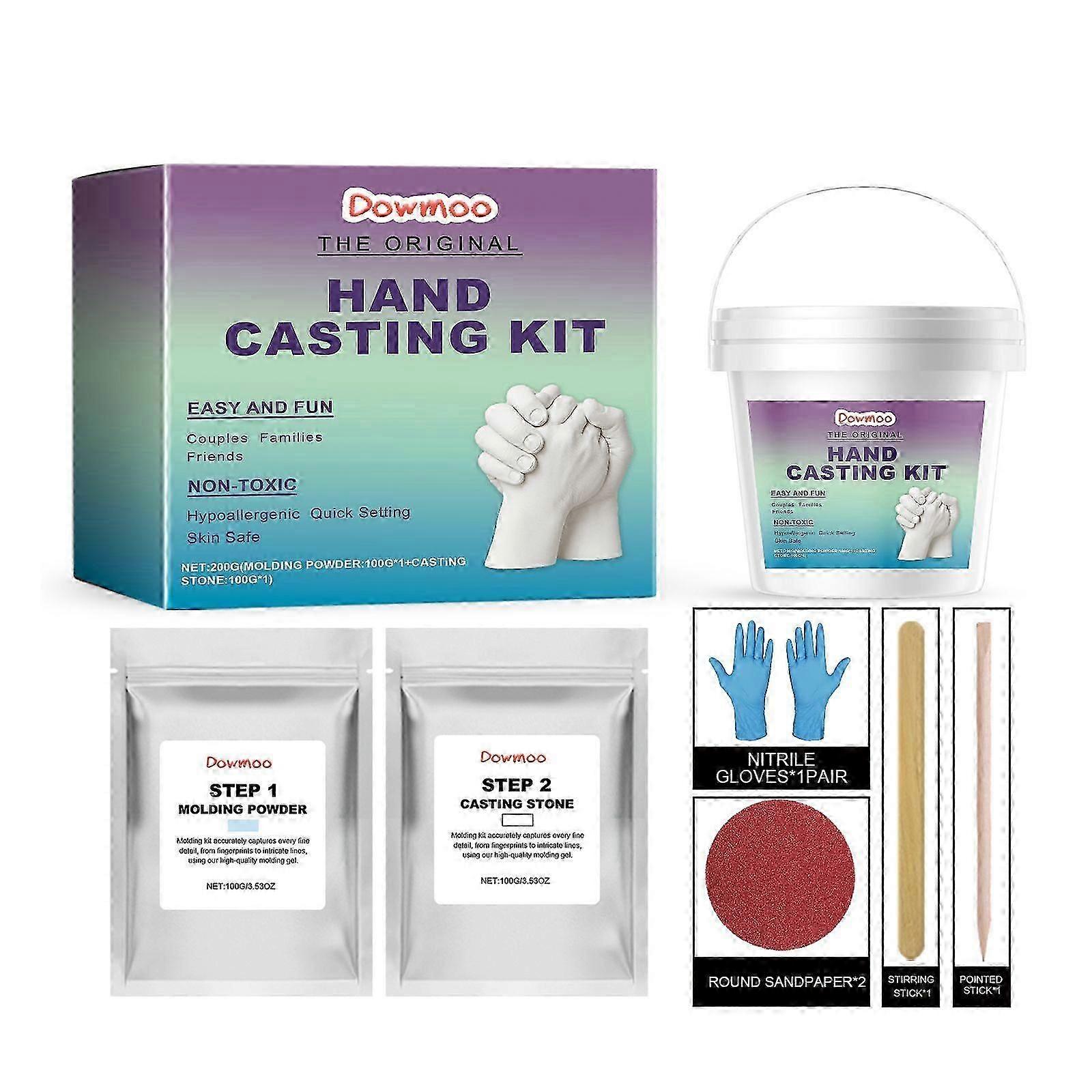3D Hand Casting Kit - Easy DIY Souvenir, Safe Materials, Perfect for Memories