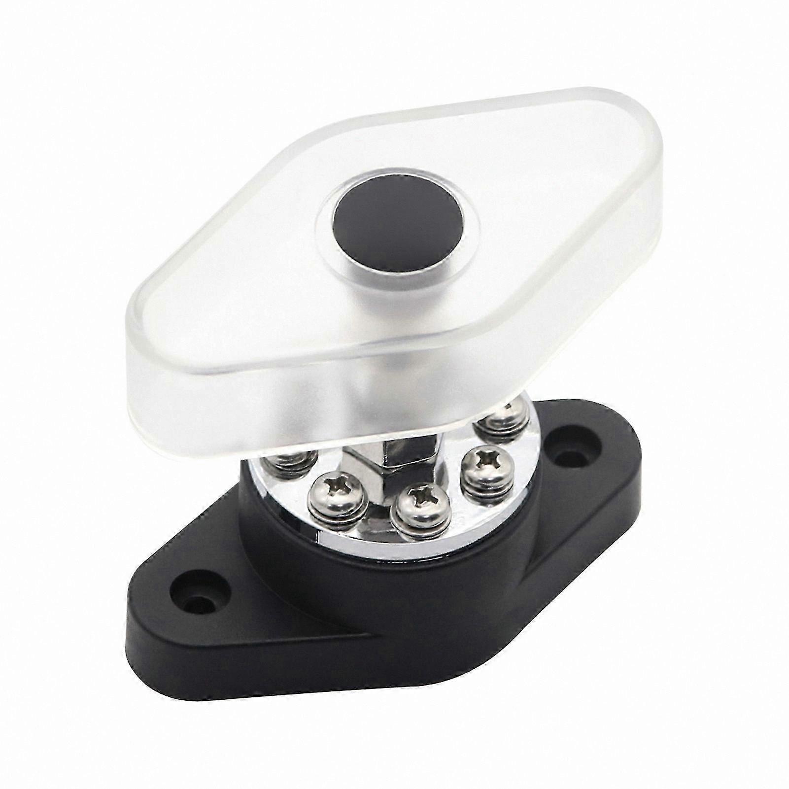 300A Stud Terminal Distribution Stud Junction Post 8 Terminal Block with Transparent Cover Stud 3/8inch(M10)