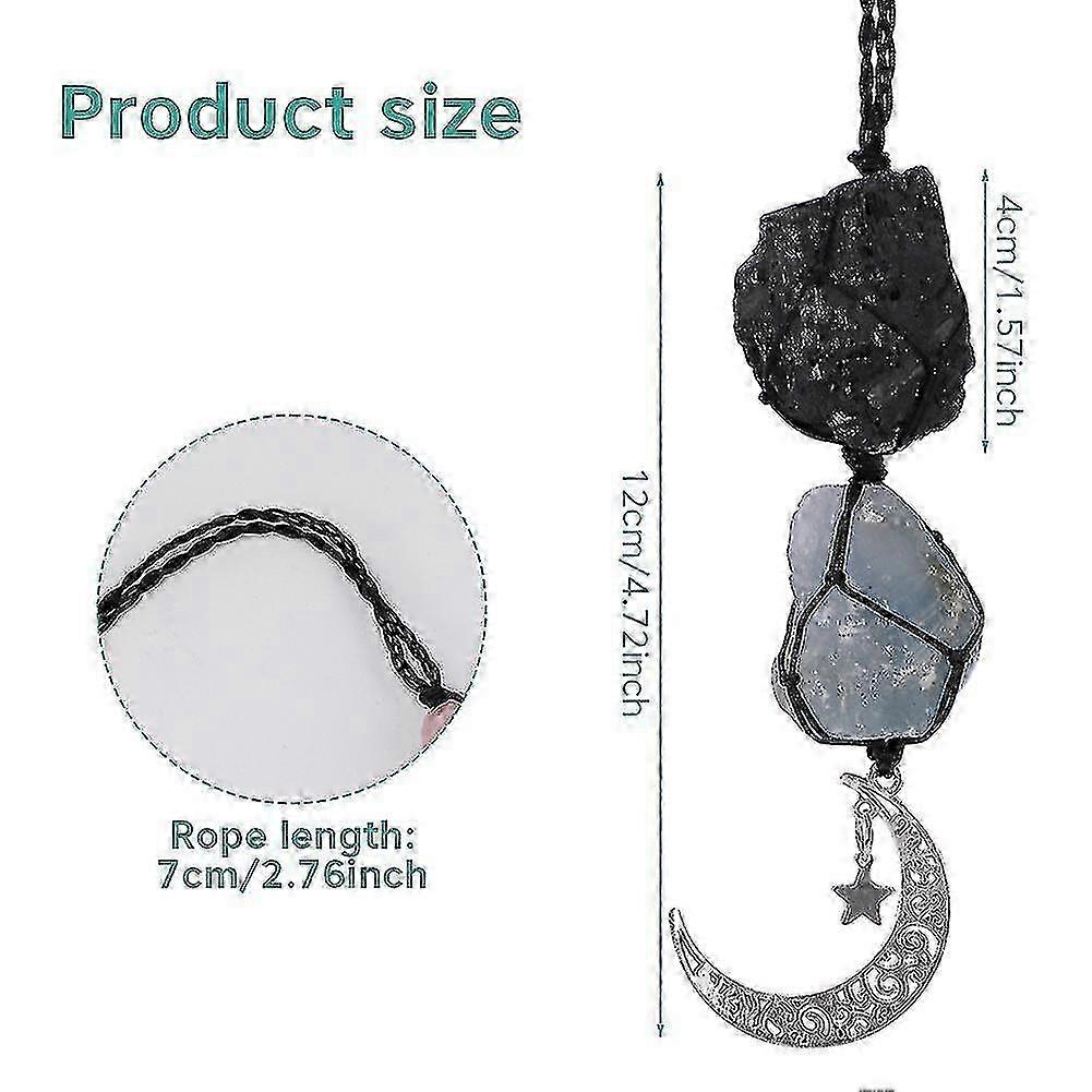 Window For Mirror Dangling Moon Accessories Car Charm Hanging Ornament Calmness