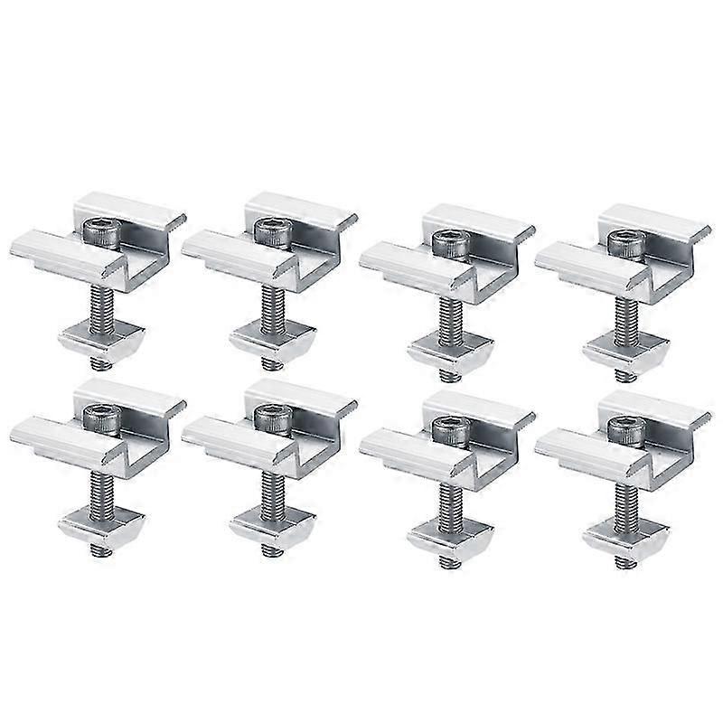 8Pcs Solar Panel Mounting Brackets, Clamps, for PV Solar Panel 35mm