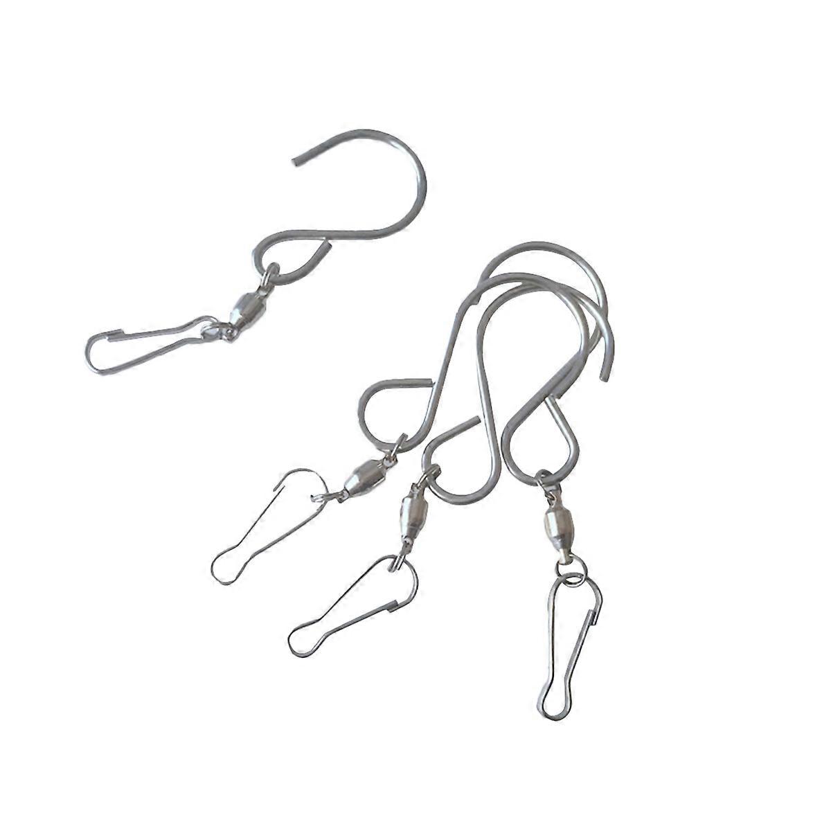 S Hooks 10Pack Swivel Hooks for Hanging Crystal Display and Wind Chimes