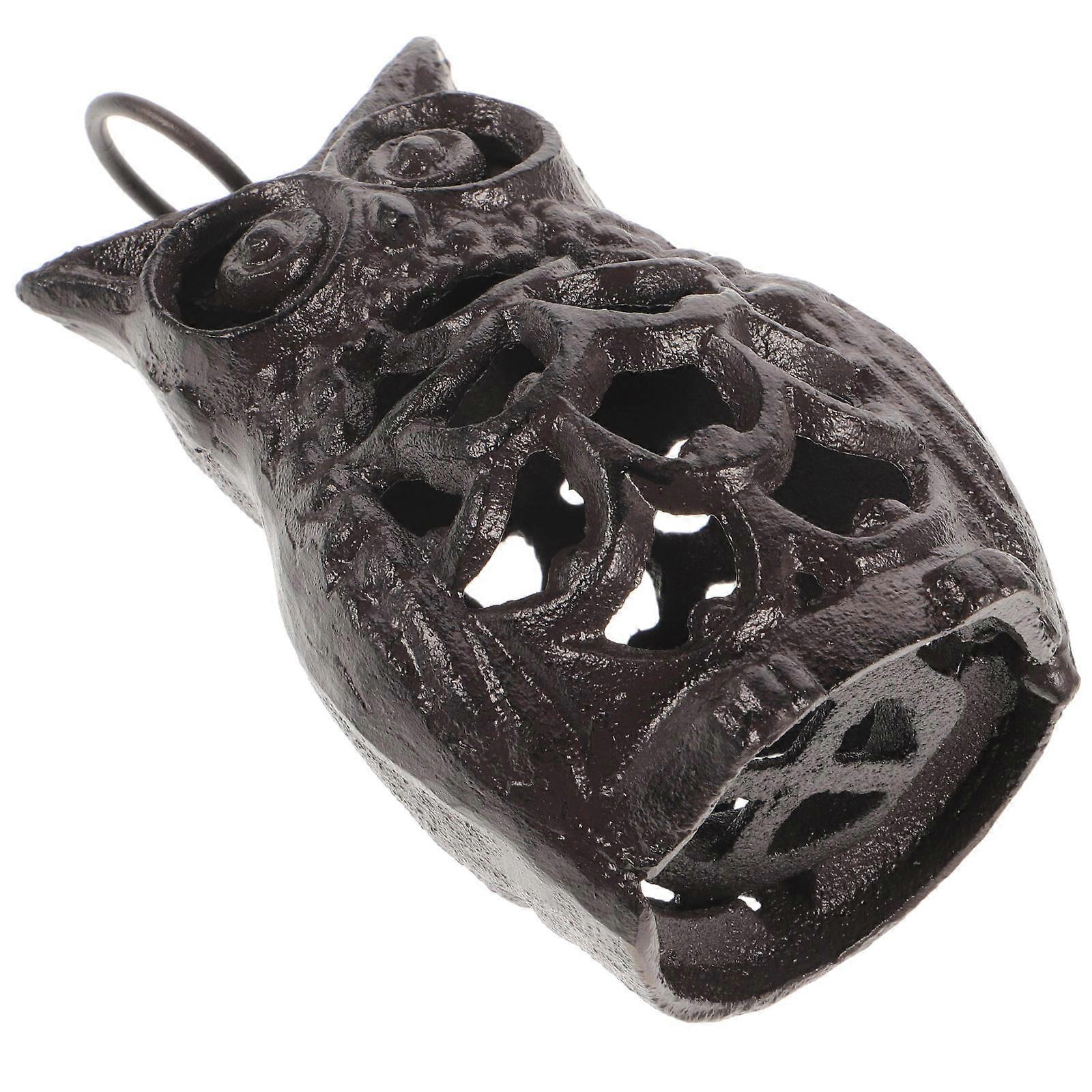 Retro Designed Owl Candle Holder For Table Dinner Decor In Cast Iron 1Pack