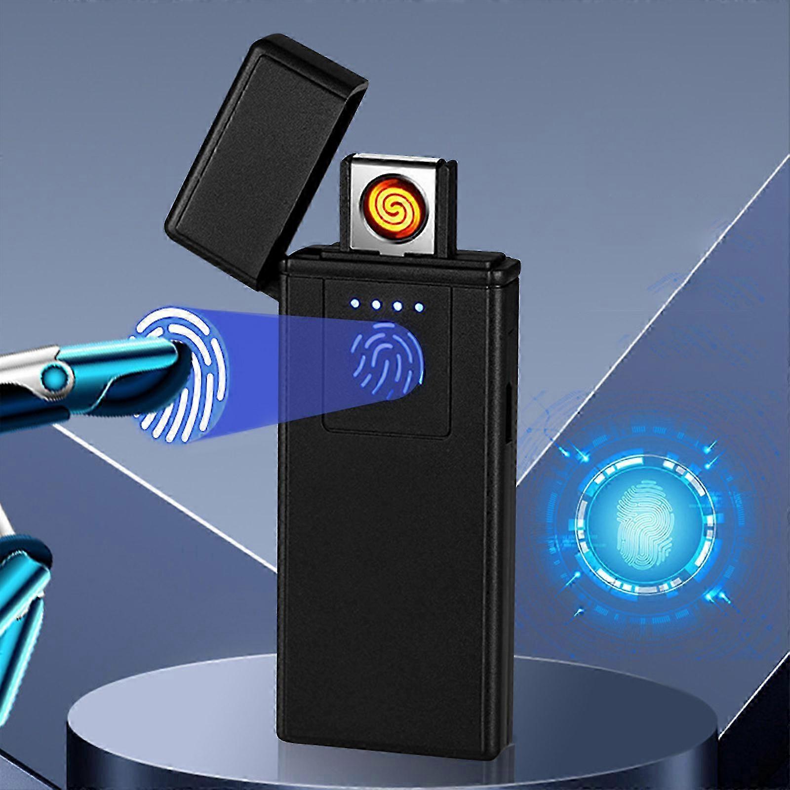 2025 Electric Lighter Double-sided Tungsten Lighter Thin Sensitive Charging USB Portable Compact Lighter