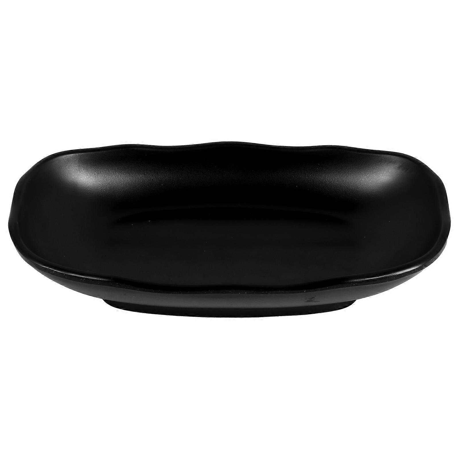 Tableware Simple Storage Tray for Storage Use 1Pcs Black