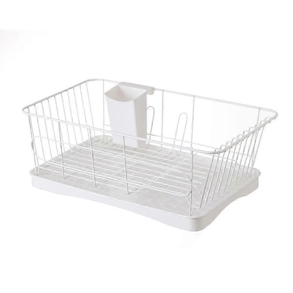 2026 Multifunctional Kitchen Dish Drainer Drain Board Sundry Storage Rack Easy to Use White