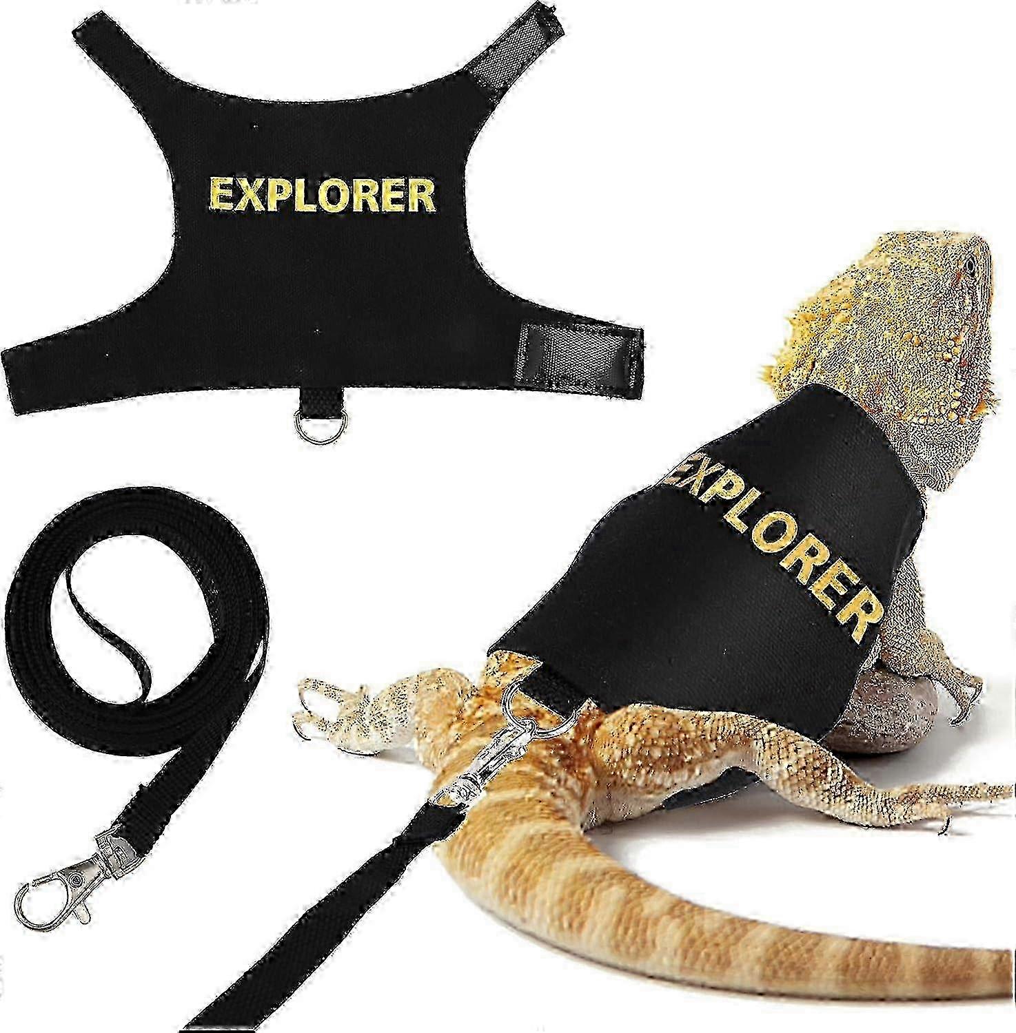 2025 Bearded Dragon Retention Harness Set for Escape Prevention