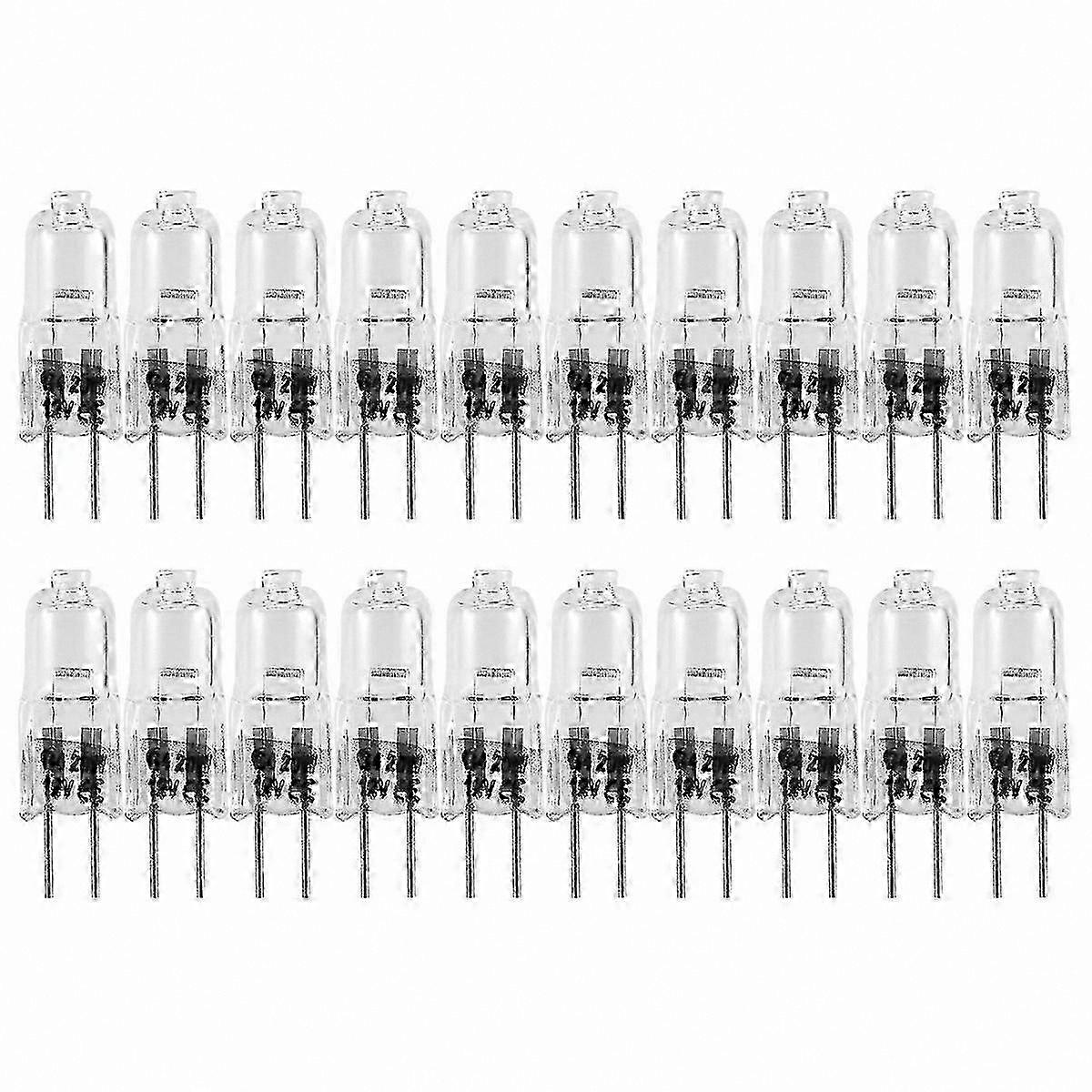 20-Pack G4 Halogen Bulbs, 20W 12V for General Lighting Use