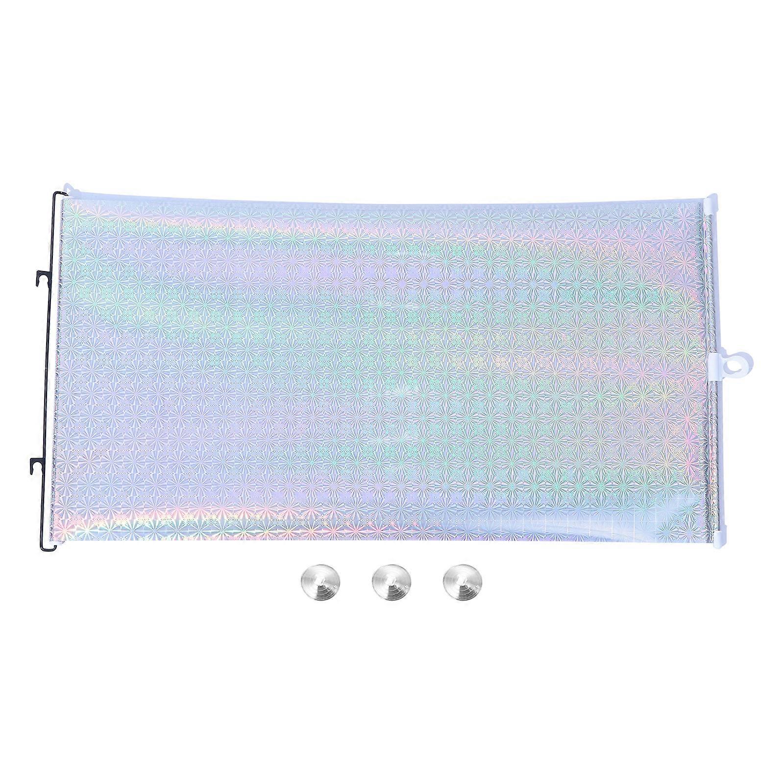 Car Sun Shade Protective Sunblock Cover for Car Use 2Pcs Silver