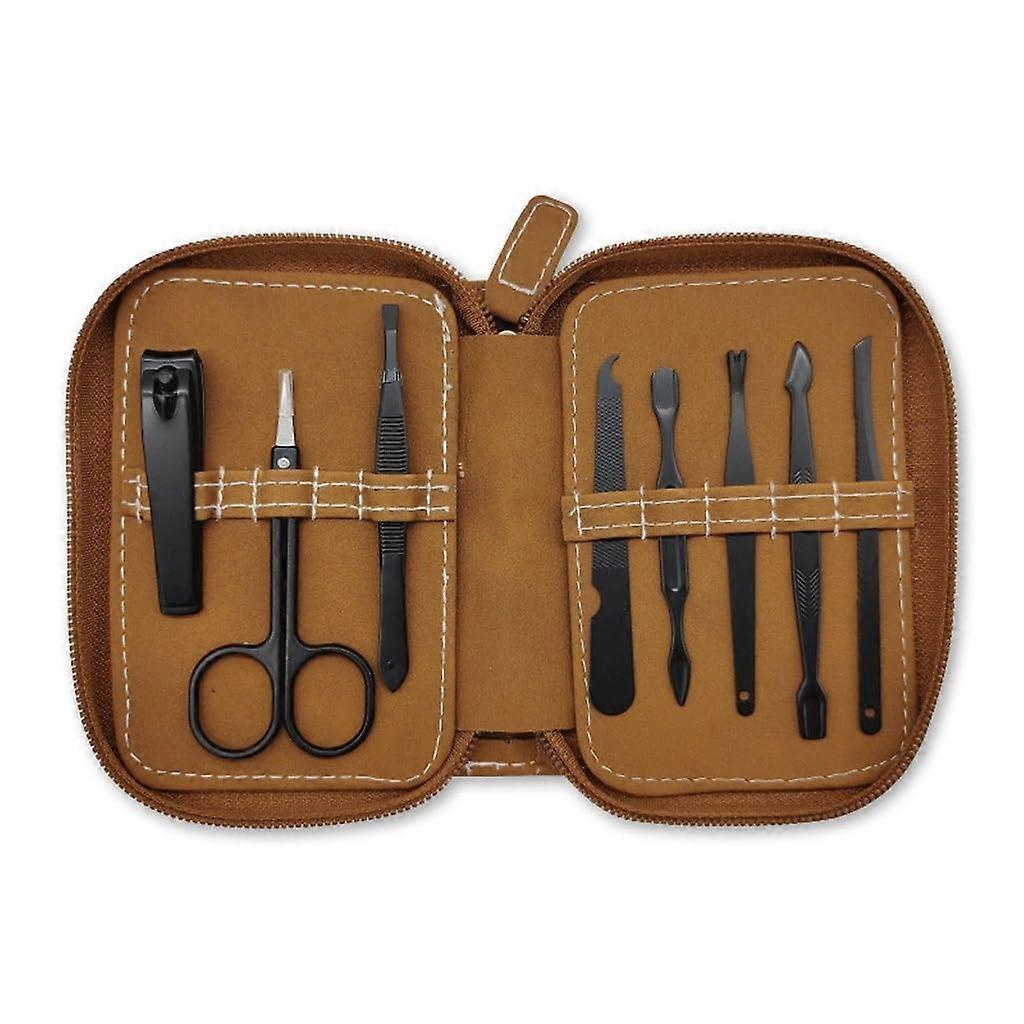 Professional 8Piece Nail Clipper Set with Precise Sharp Blades and Durable Polished Finish