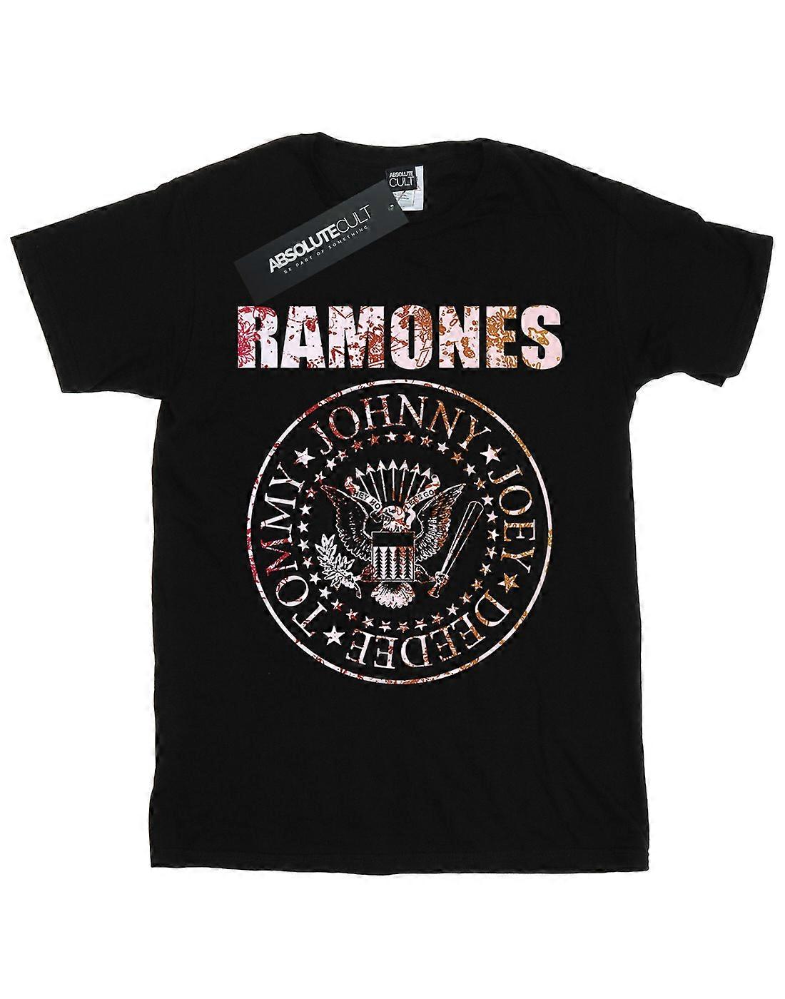 Camiseta de Ramones chicos flor rosa
