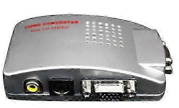 VGA to High Resolution RCA TV Composite Video S-Video Converter Conversion Box