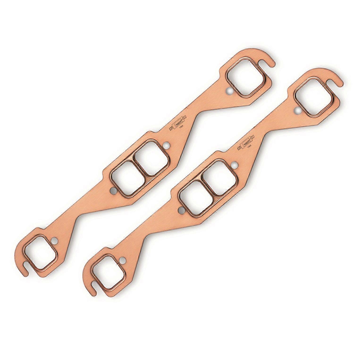 Copper Exhaust Gaskets Pair, LeakProof Temperature Exhaust Manifold Seals