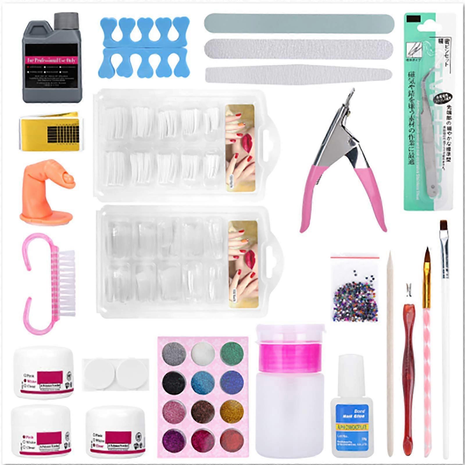 Acrylic Nail Kit with Acrylic Powder and Liquid Set, Complete BeginnerFriendly Salon Quality Tools