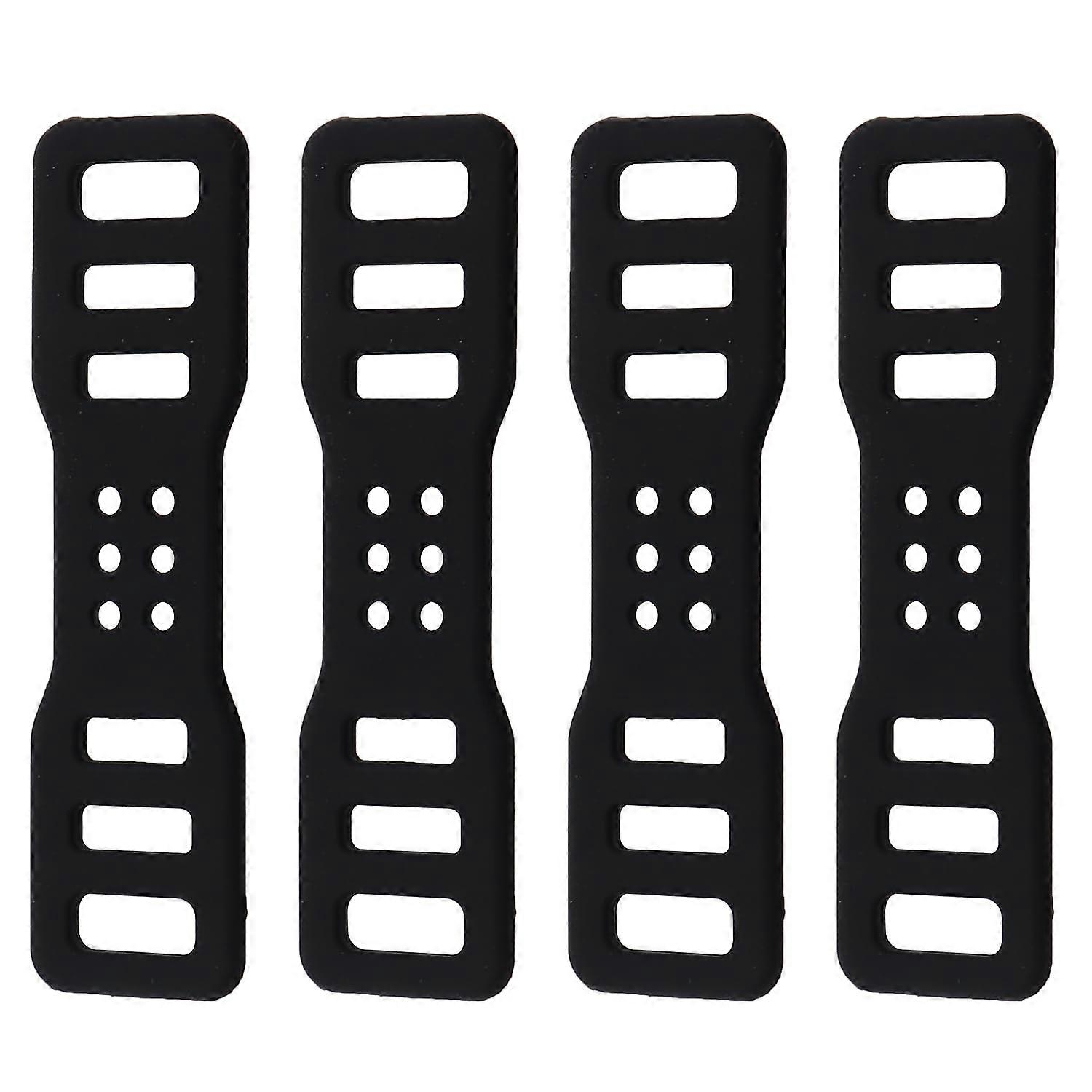 4PCS Bicycle Silicone Strap for Bike Lights Quick Release Rubber Mounting Bands Adjustable Holder