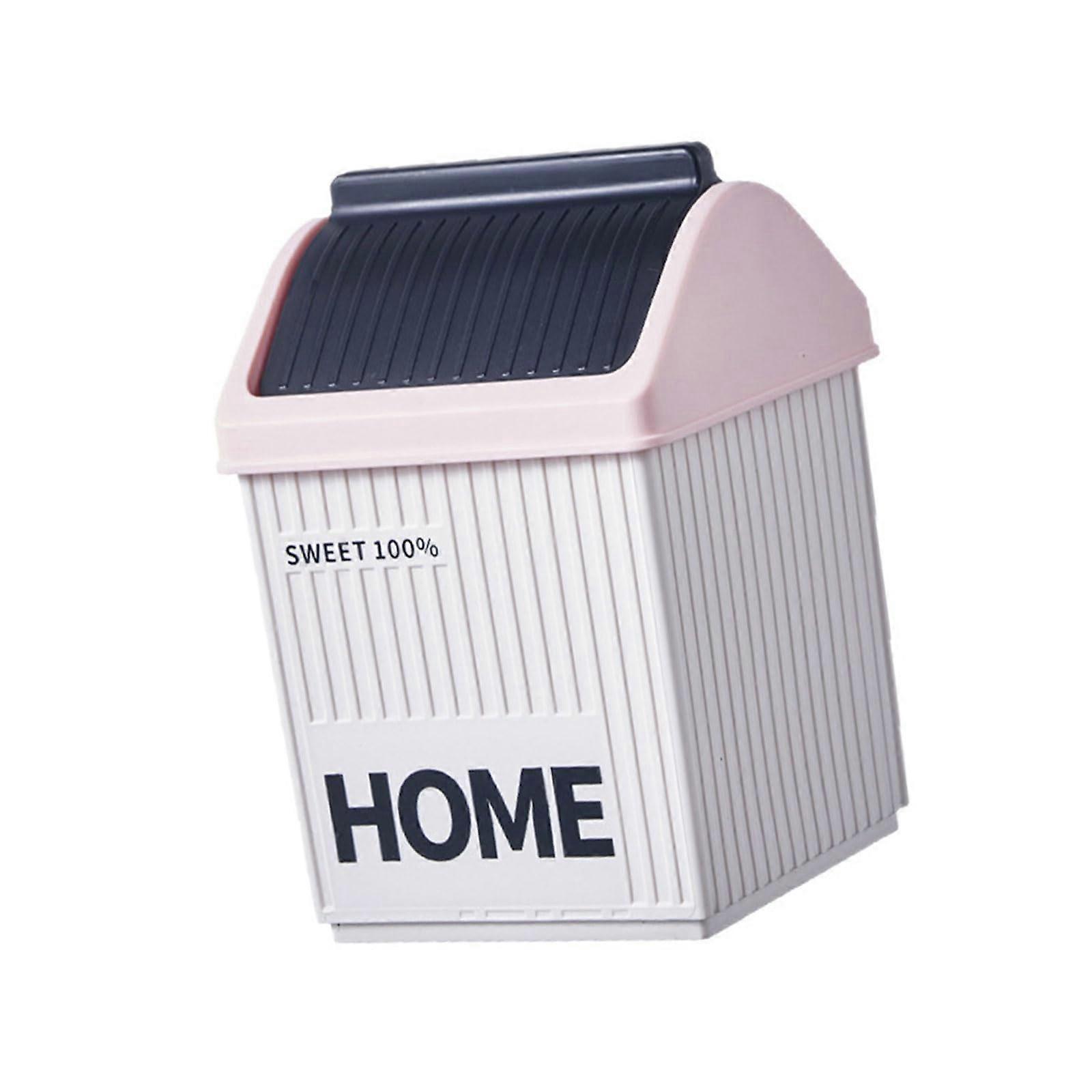 Small Office Trash Can with Compact SpaceSaving Design and Removable Inner Bucket, Blue