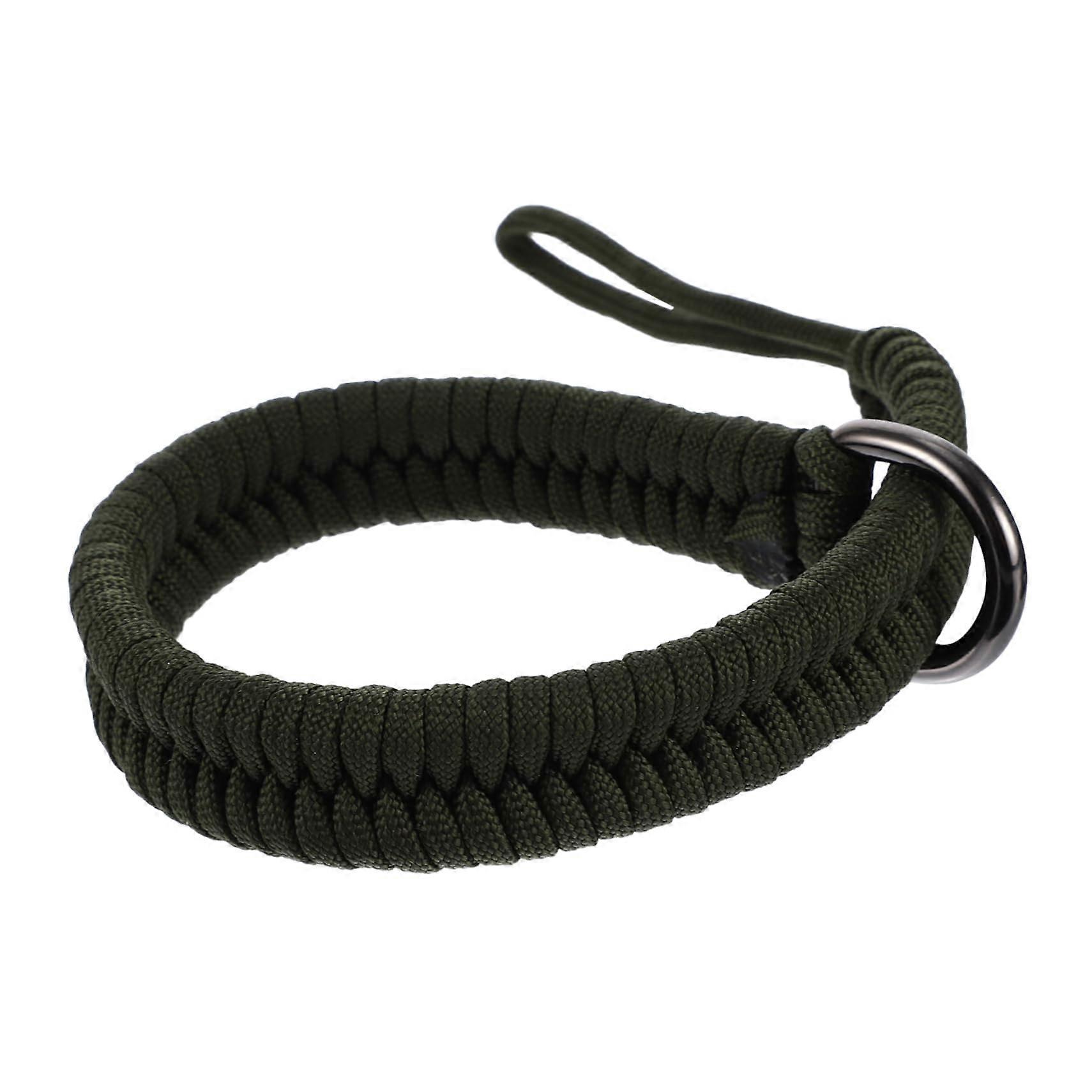 Camera Wrist Strap Adjustable Survival Rope Quick Release for DSLR Dark Green 2 Pack