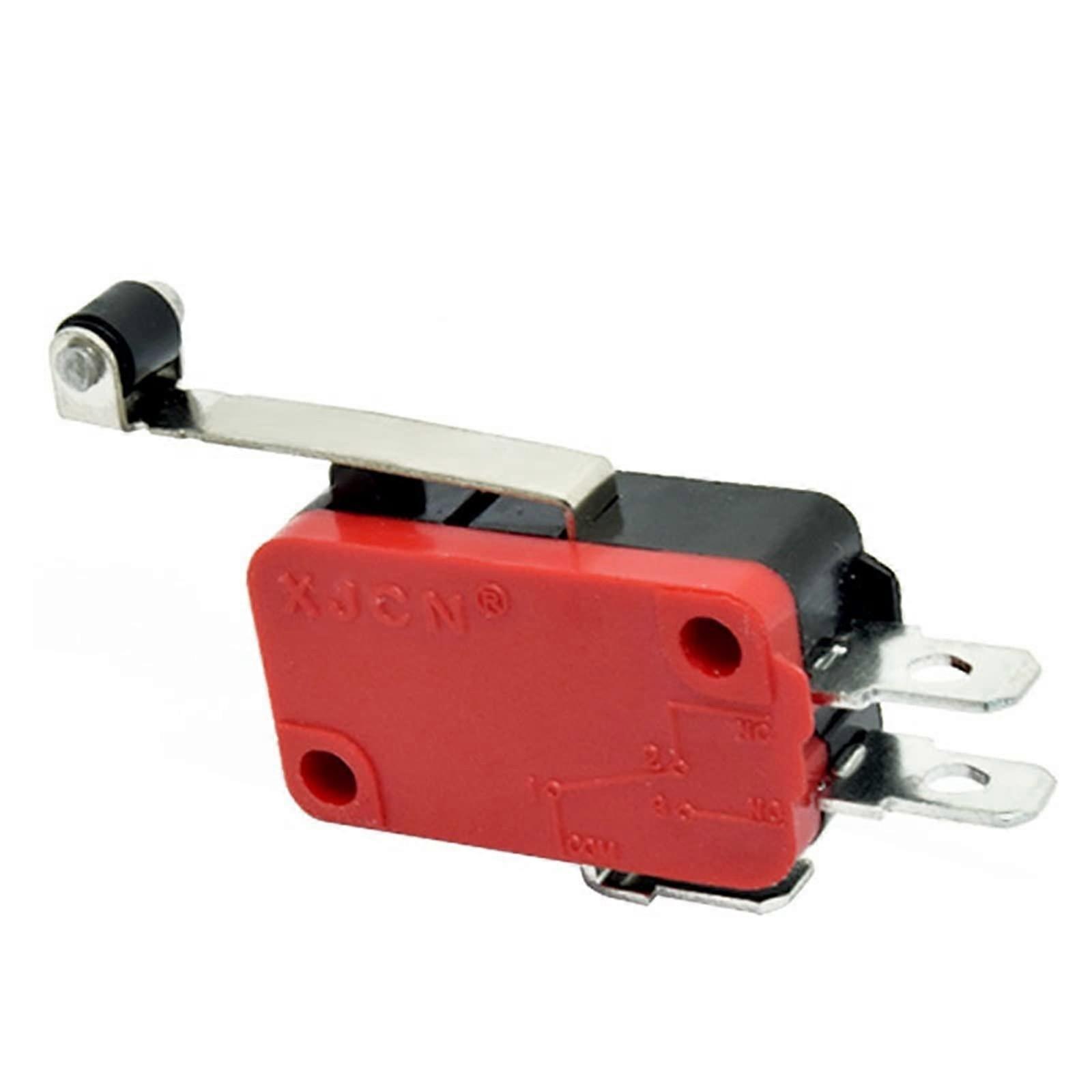5pcs V1561C25 Limit Switch 16A 250V SPDT Momentary Lever Roller Micro Switch Widely Compatible