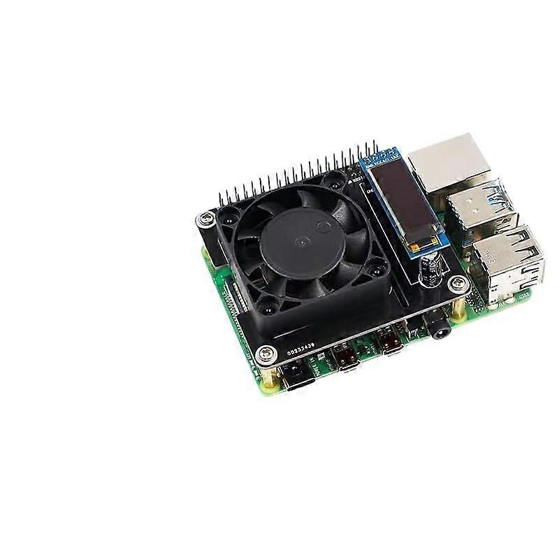 RGB Cooling Fan with Smart Temperature Control and Heatsink Kit for Raspberry Pi 4B 3B+