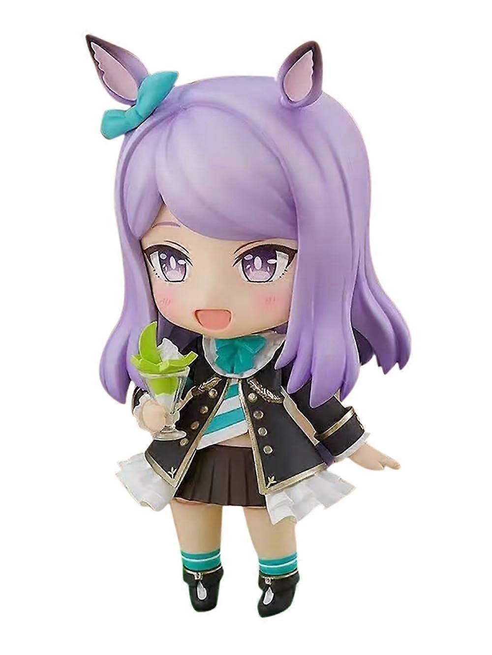 Anime Figure 3.9 Inch Q Version PVC Collectible Statue with Interchangeable Faces