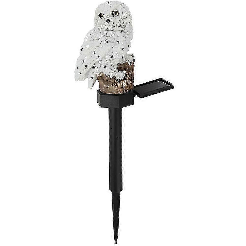 Solar Power Owl Light Waterproof Outdoor Garden Path Lamp