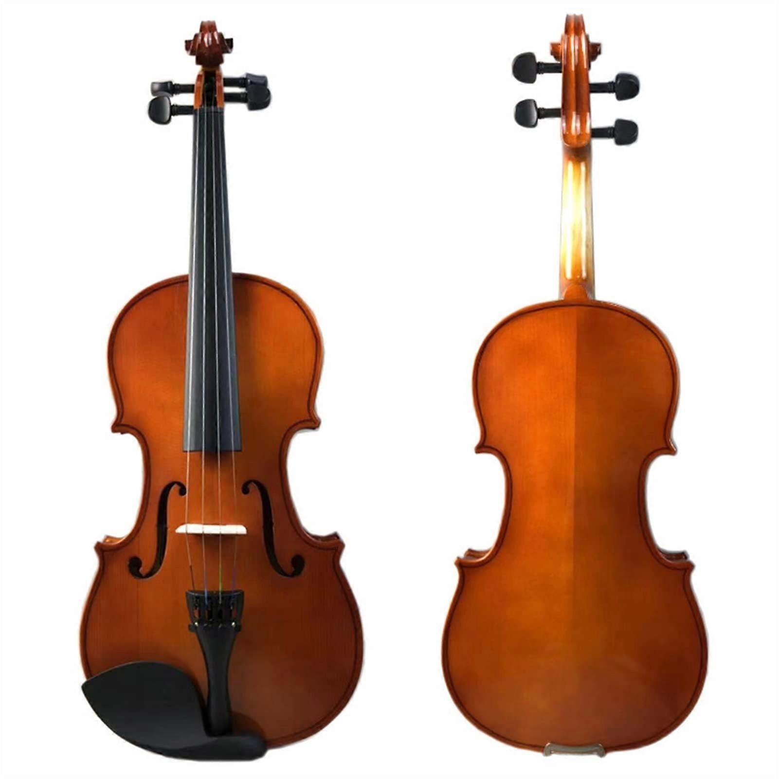 Solid Wood Violin 4/4 with Clear Balanced Sound, Comfortable Playability, Durable for Students