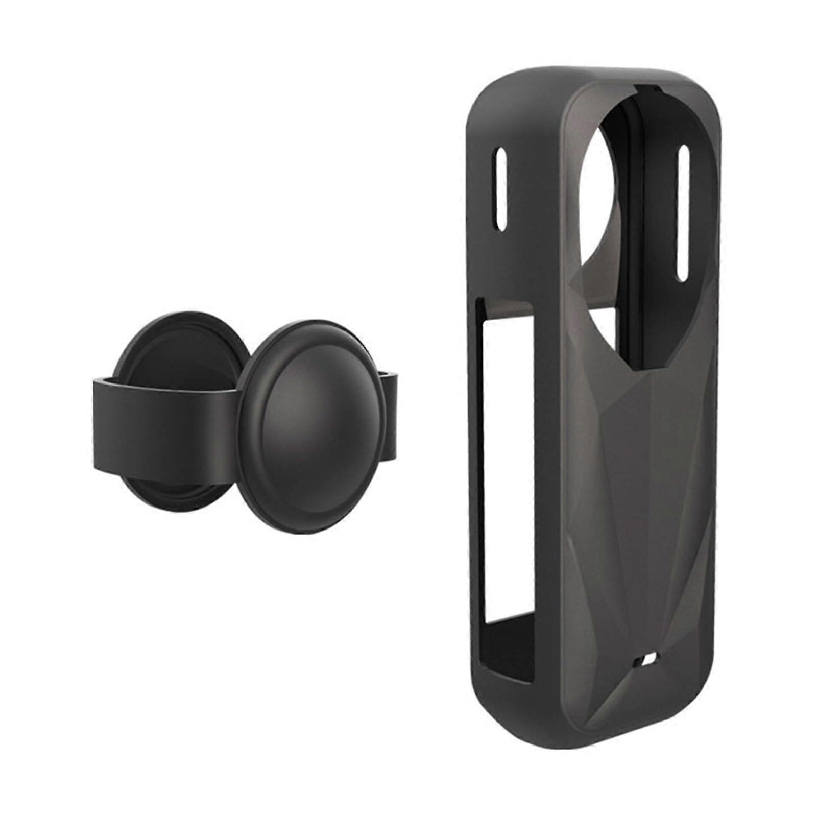 Camera Silicone Protective Case Waterproof Shockproof Cover for Action Camera Outdoor Black