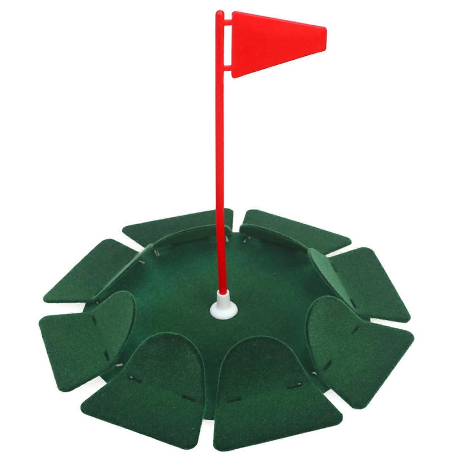 Golf Putting Cup with Flag for Accurate Indoor Outdoor Practice, AllDirection Hole Design
