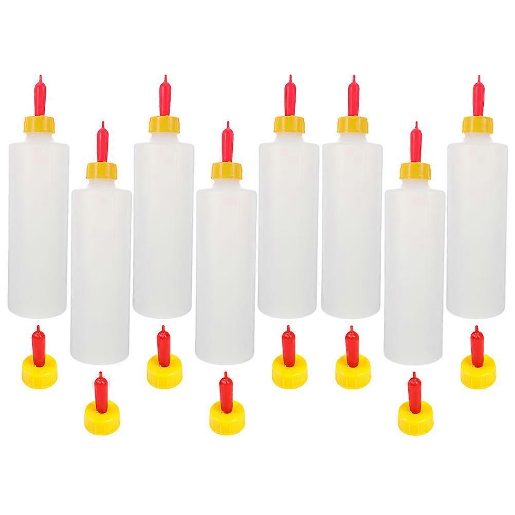 Lamb Milk Bottle Feeding Bottles with Replaceable Pacifiers for Animal Nursing 1Set