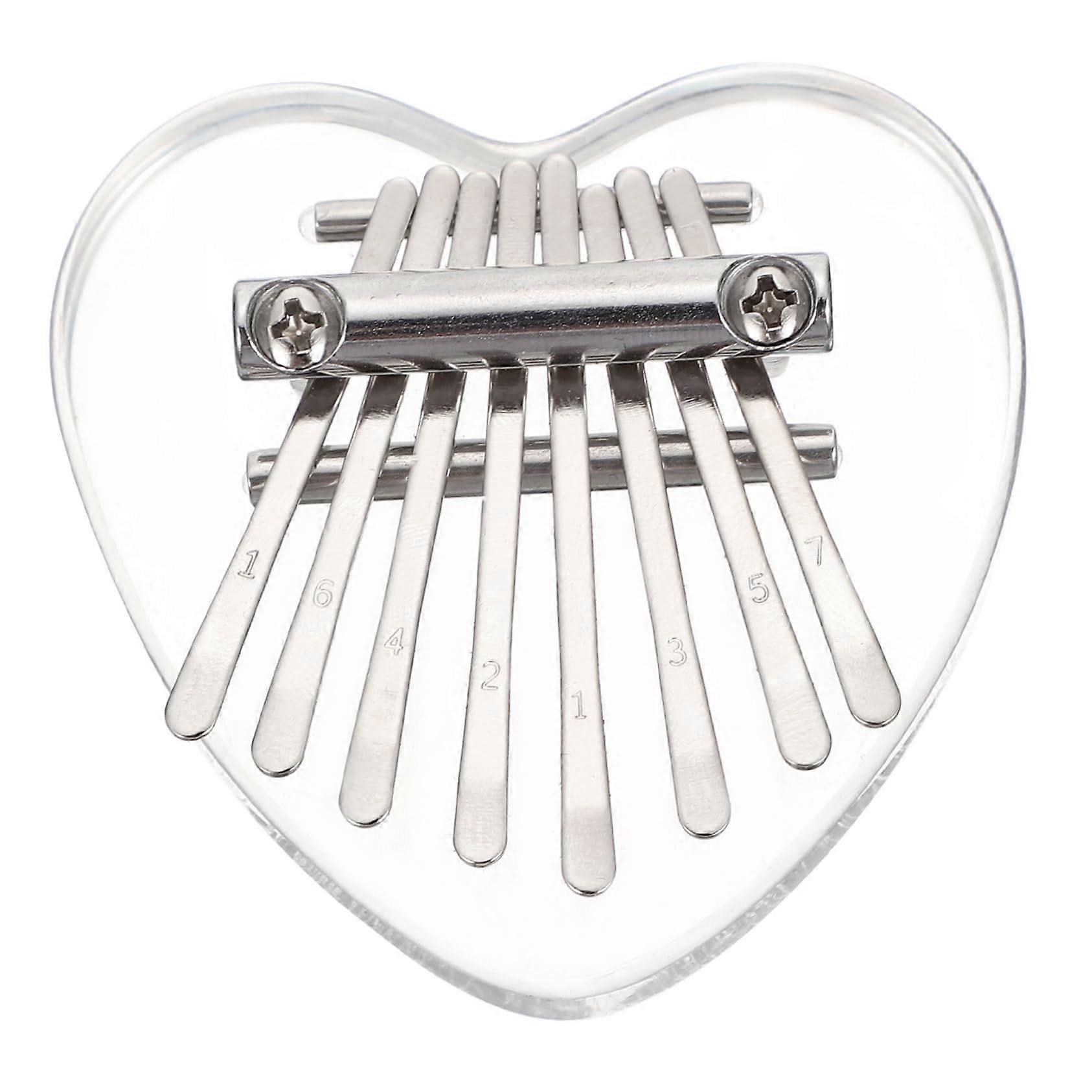 Kalimba Thumb Piano Acrylic Mini with Precise Tone Control and Comfortable Play for Beginners