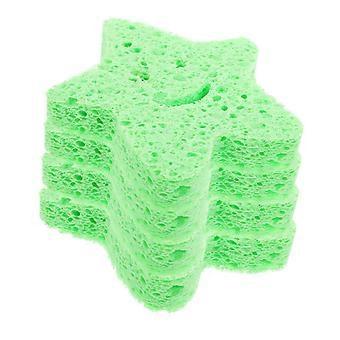 Bath Sponge 4 Pack for Women, Gentle Exfoliating Shower Scrubber with Rich Foam and Ergonomic Grip