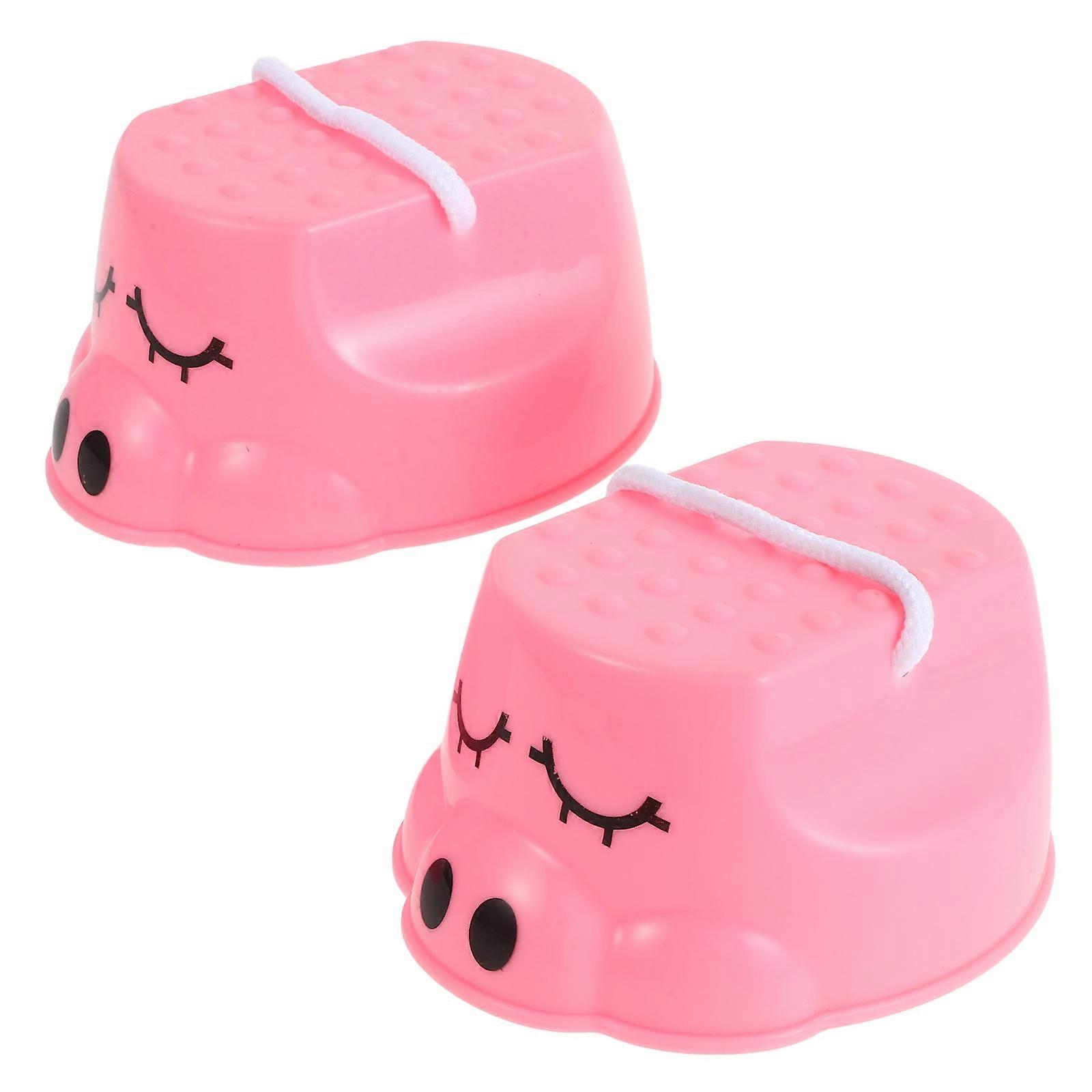 Plastic Walking Stilts Pink Balancing Stilts for Balance Coordination