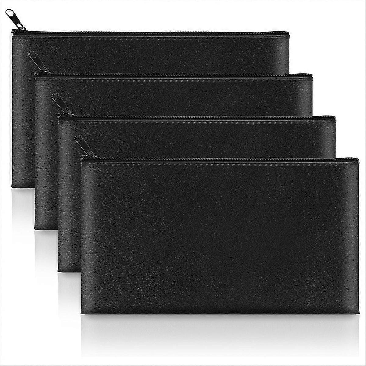 Bolso para Dinheiro com Zíper, 11 x 6,5 Polegadas Bolsa de Dinheiro em Couro PU, A