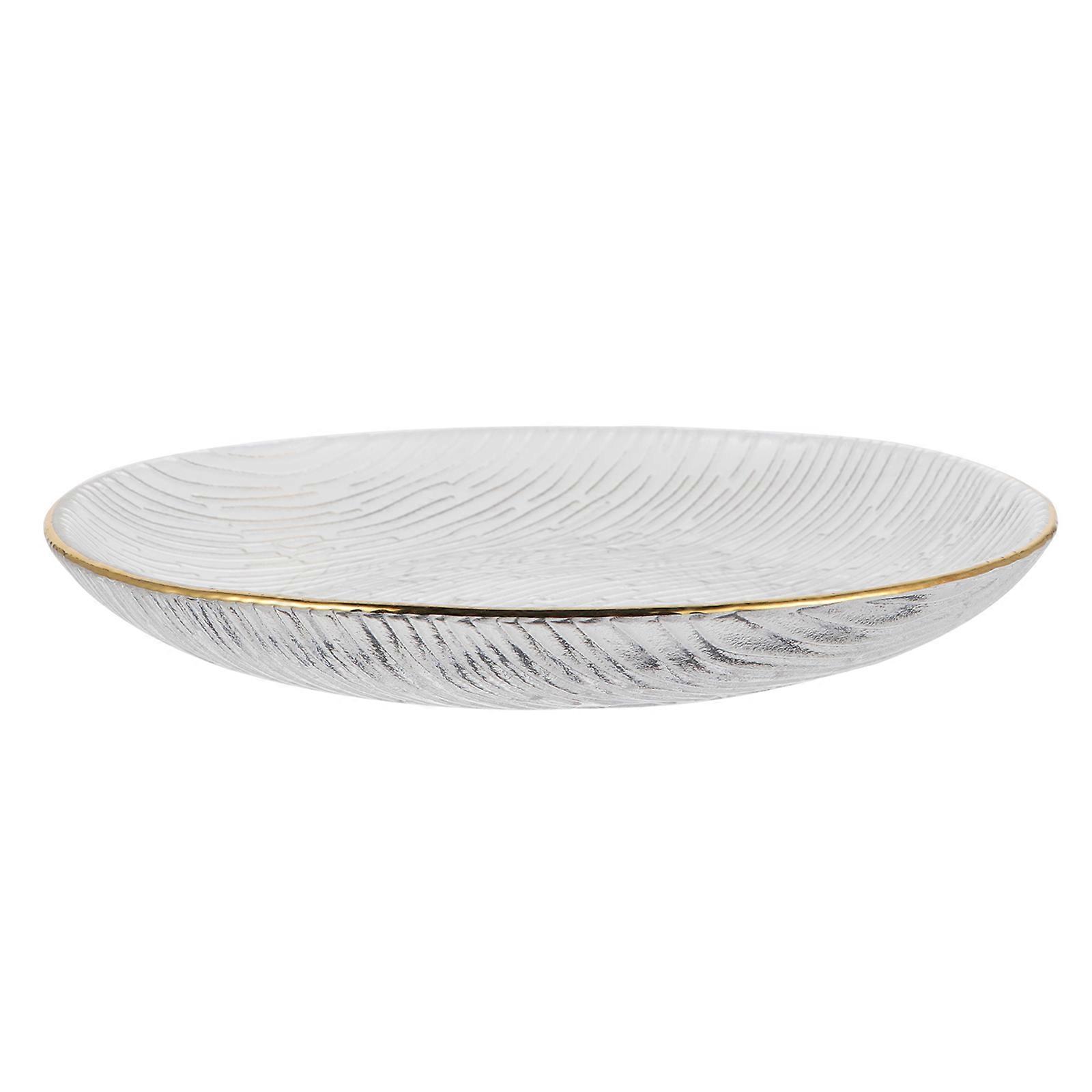 Household Tableware for Serving Transparent Glass Fruit Plate