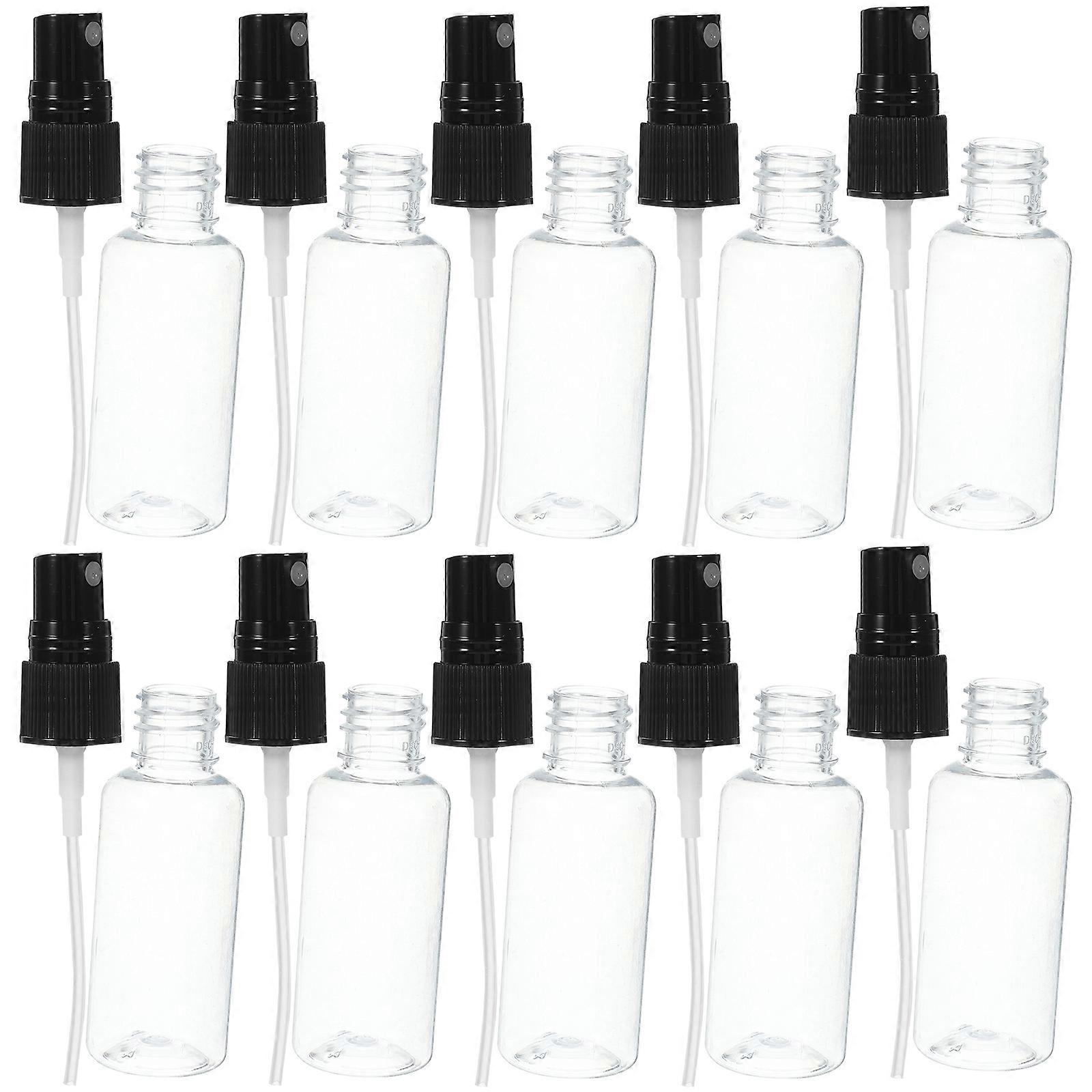 Spray Bottle Plastic Empty Spray Bottle for Storage Use 10Pcs Mini Brown Bottles