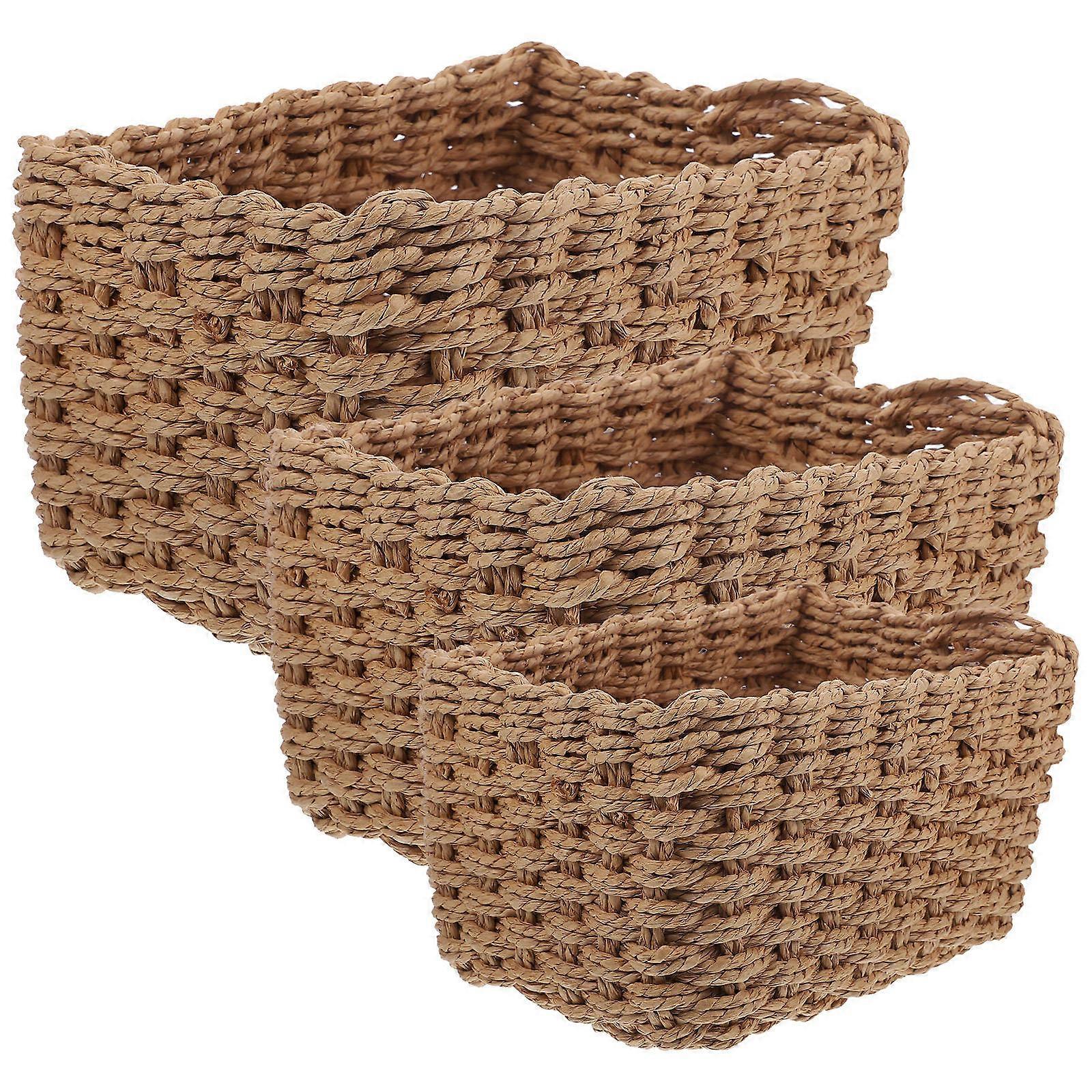 Coffee Multi-Functional Straw Storage Basket for Use 3Pcs