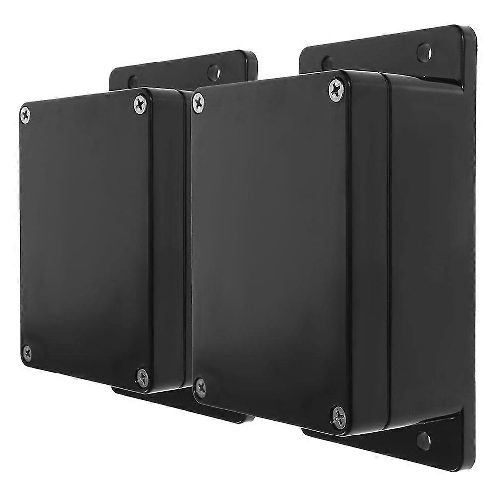 Waterproof Junction Box Ear Fixed Electrical Enclosure ABS Plastic 2Pcs
