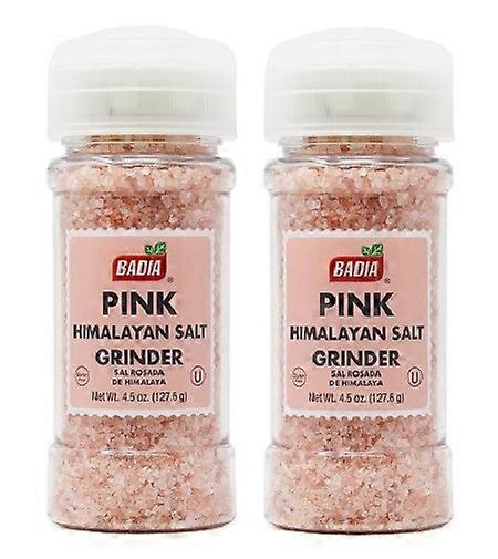 Badia Pink Himalayan Salt Grinder 2 Pack