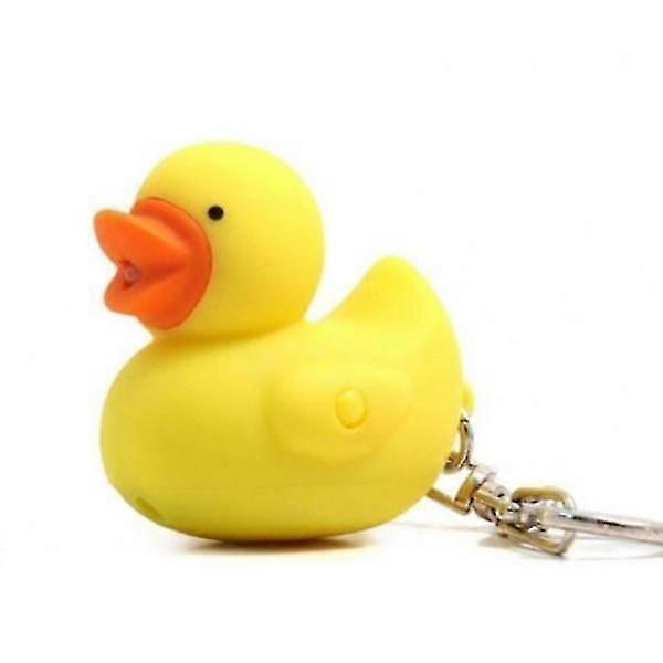 Duck Keychain with Sound, Yellow