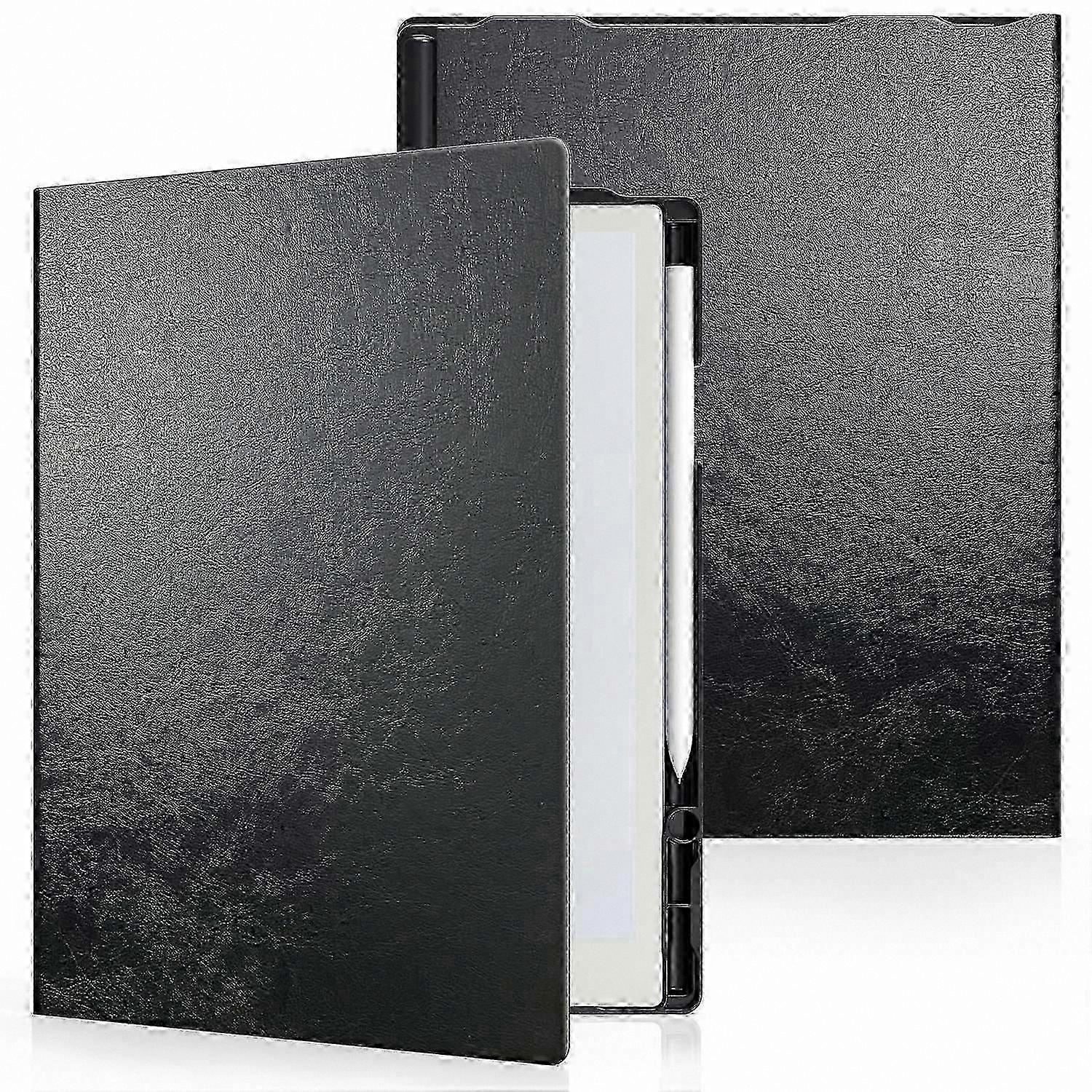 E-Reader Folio Case with Pen Holder, PC+PU Leather Cover, Grey