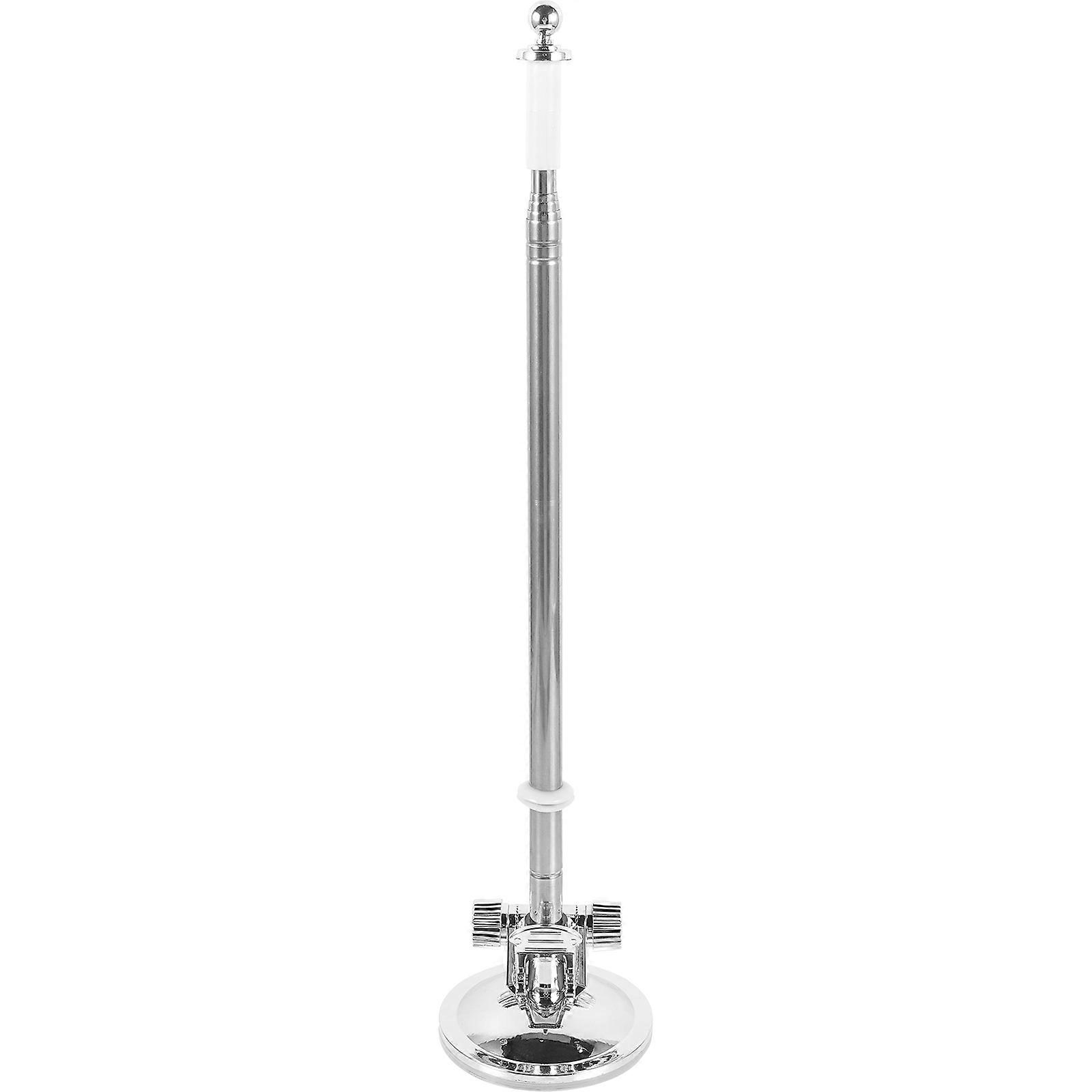 Car Flagpole Holder Adjustable Flag Pole Mount Suction Cup for Silver