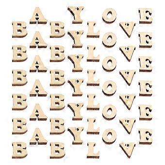 200Pcs Mixed Wooden Letters for Crafts Unfinished Wood Alphabet Letters for DIY Projects Small Wooden Letters for Home Decor Artistic Kids' Projects 1